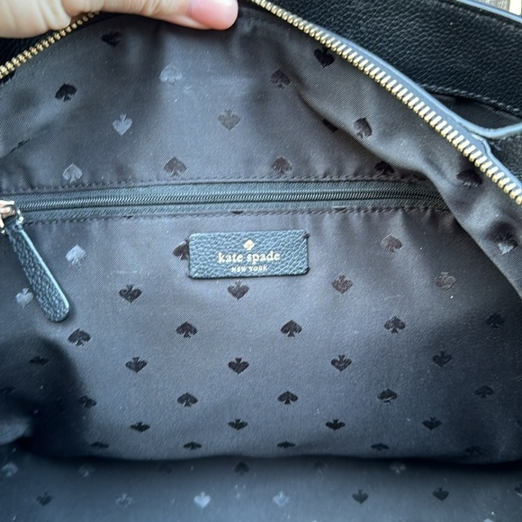 Kate Spade Monet Leather Triple Compartment Tote Shoulder Bag Purse Handbag - Picture 7 of 8